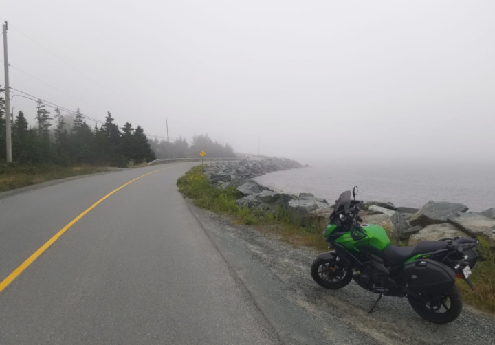 A nice cool ride in the fog along the coast