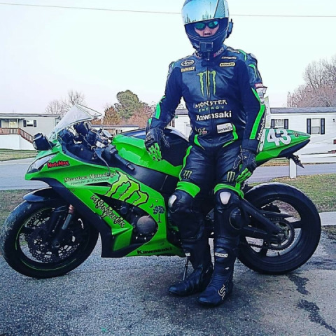 Me and My bike ready for track