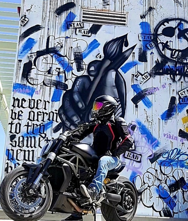 "Never be afraid to try something new because life gets boring"