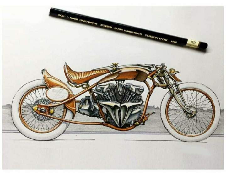 Steampunk motorcycle concepts by Anatoly Eremeyev