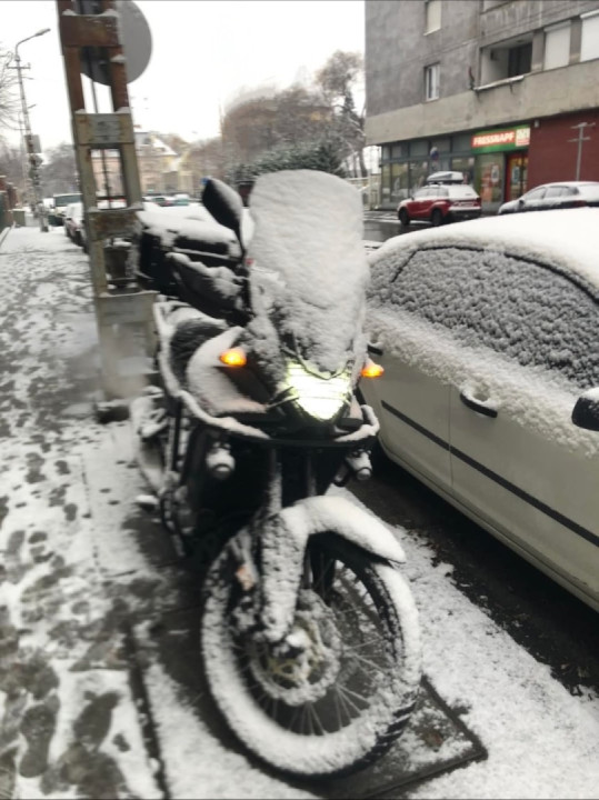 Got caught in a little snowfall today