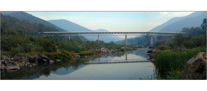 McKillops bridge, Victoria Australia. Over the Snowy River. 2015