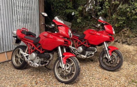 Mine and my brothers ducatis out together
