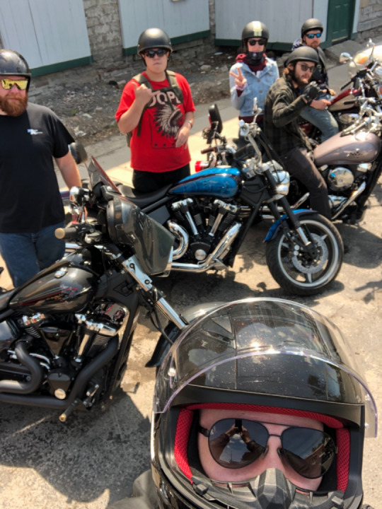 Riding with some new friends