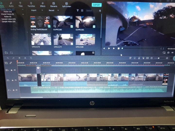 Video Editing in progress