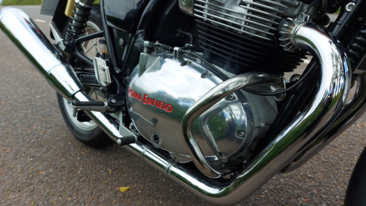 Fitted Royal enfield engine bars supplied by TEC bike parts. Excellent service