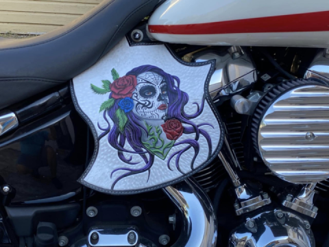 Set of handmade leather heat shields