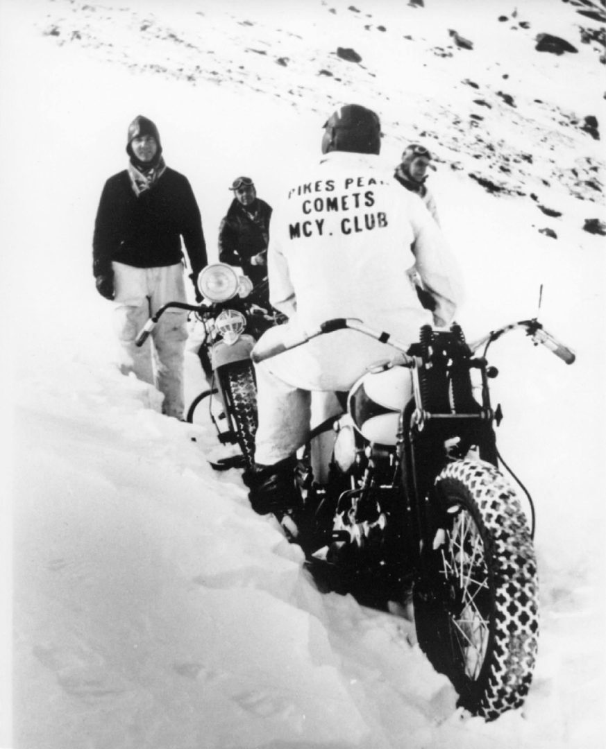 Riding Pikes Peak Before the Road Existed 🏍️❄️