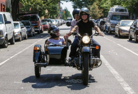 City tours in the Ural motorcycle