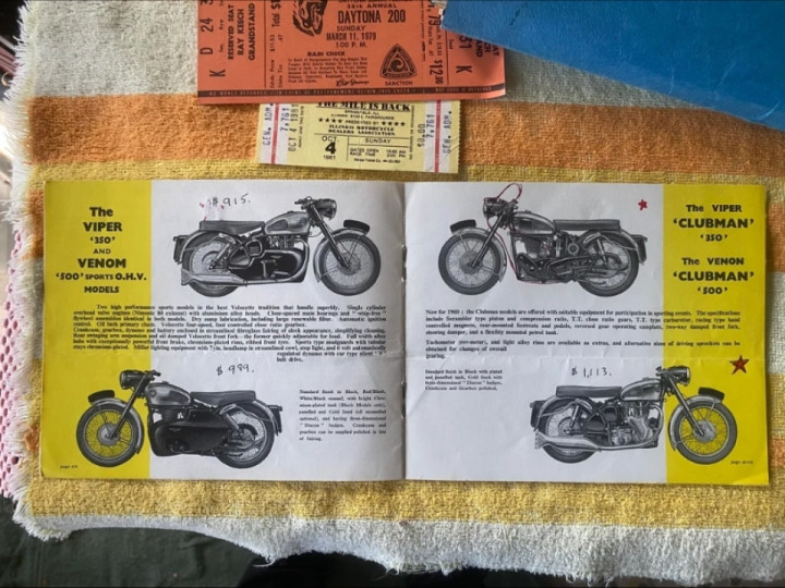 Bought a folder of older motorcycle stuff