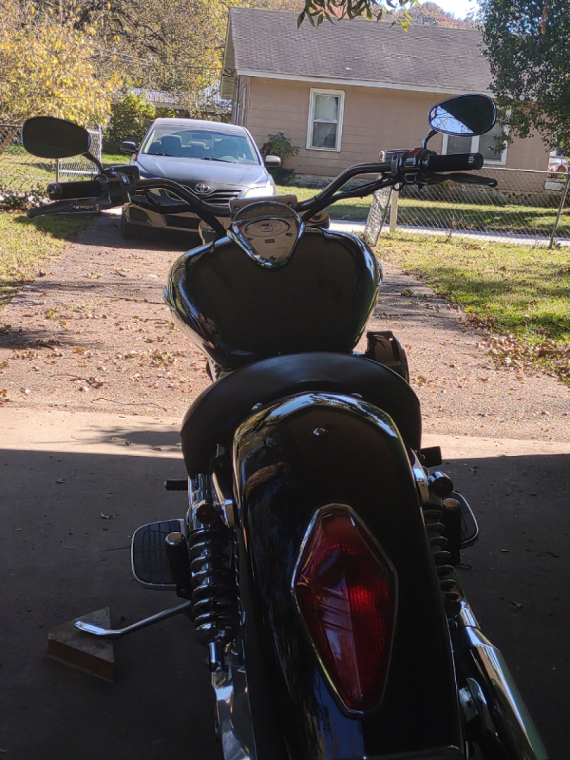 It's 71 degrees blue sky and the bike is shined,must be time to ride.