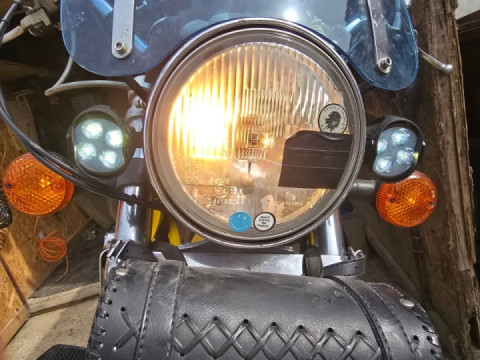 Fitted a couple of extra lights to bumblebee today...