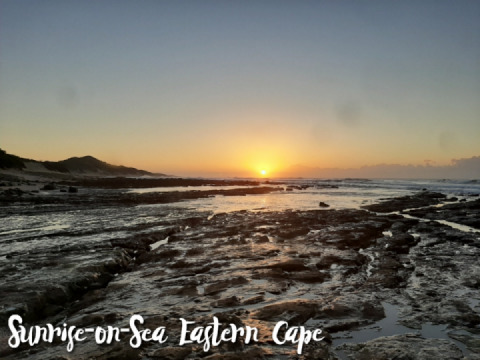 Sunrise on sea literally