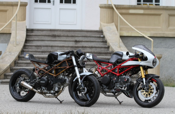 Two custom Ducati Monsters that share a lot in common while having a unique look of its own.
