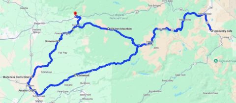 Sunday's ride - Pollock Pines, CA to Plymouth