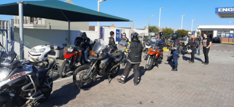 Breakfast run with the girls to Knysna, Kom se Bos and back to George