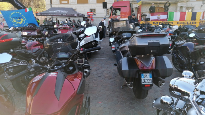 Motorcycle rally in Trento