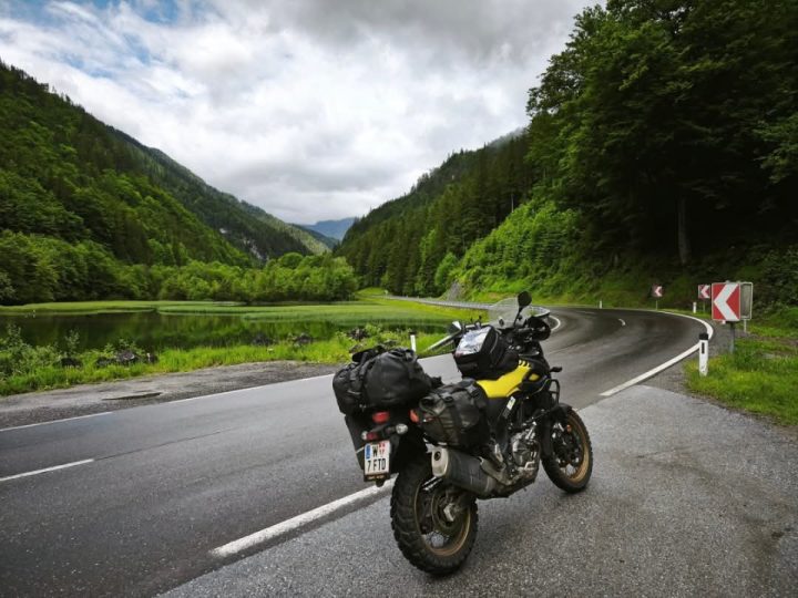 The last day of the trip was cool and damp. At least I didn't have to ride in the rain.