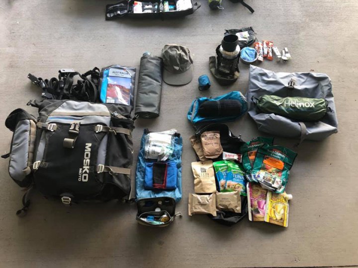 Gear for traveling.