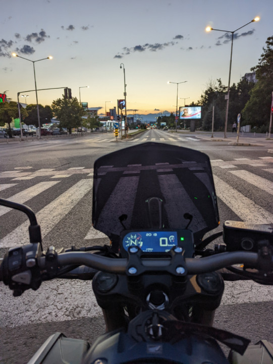 Sunset time... #cb650r #honda