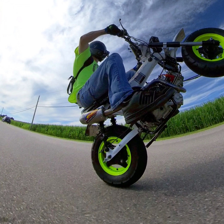 If you like wheelies, check out my YouTube channel “Bolan Built”