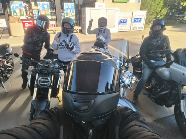It was a chilly Ride but the company kept it warm & Fun . . . !