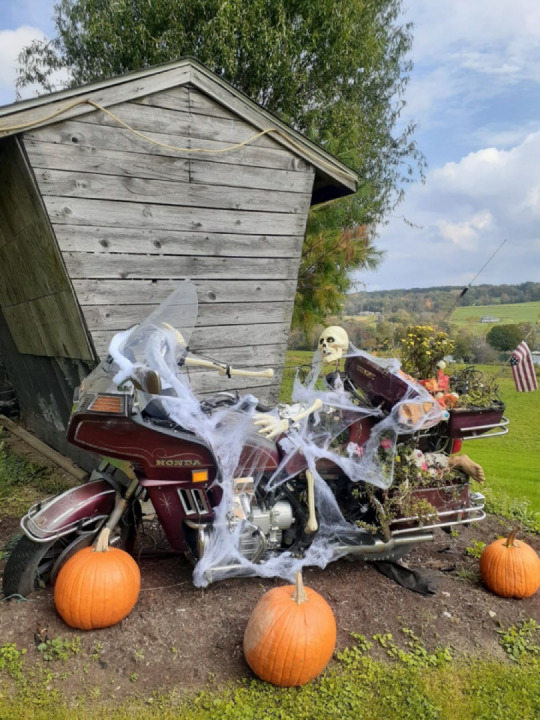 Waiting for his wife to finish getting ready....