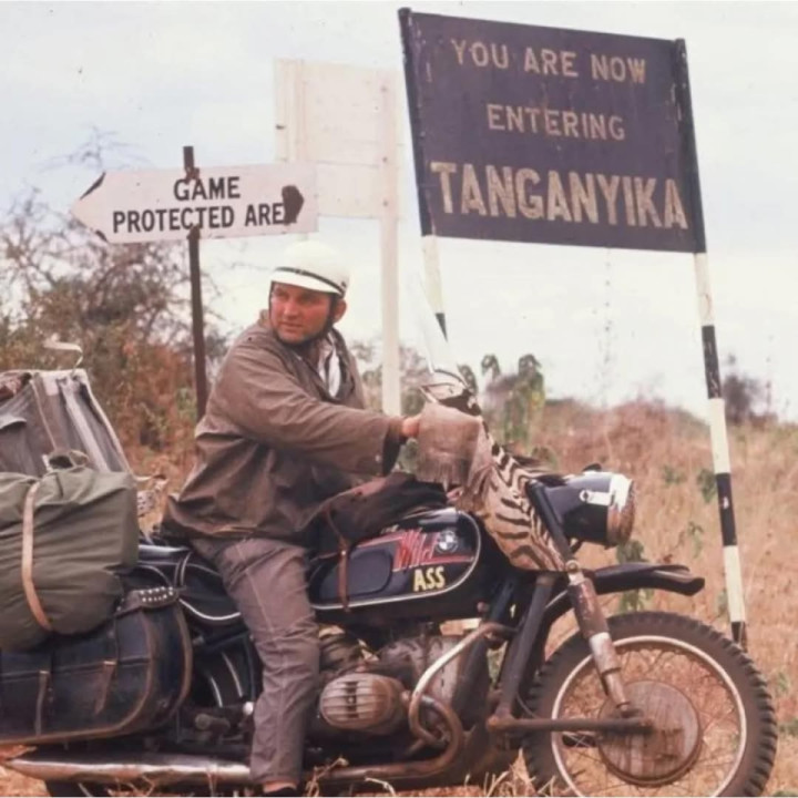 Danny Liska was the first person to complete an overland route on motorcycles riding