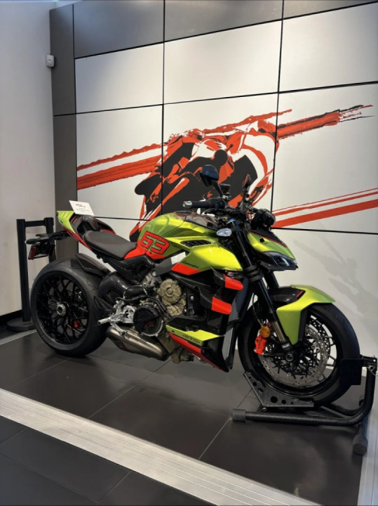 It's always fun swinging by the local Ducati dealer to see what they have on display