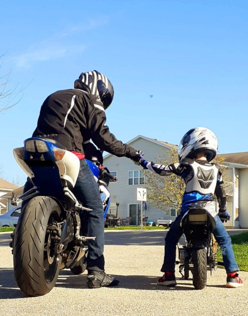 The Biker life cycle ...... Start ‘Em Young …....