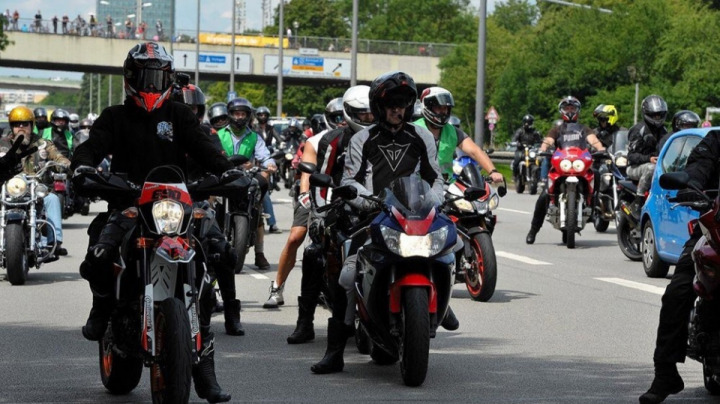 German motorcyclists took to the streets in their thousands at the weekend.