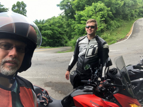 Me and my dad at the tail of the dragon
