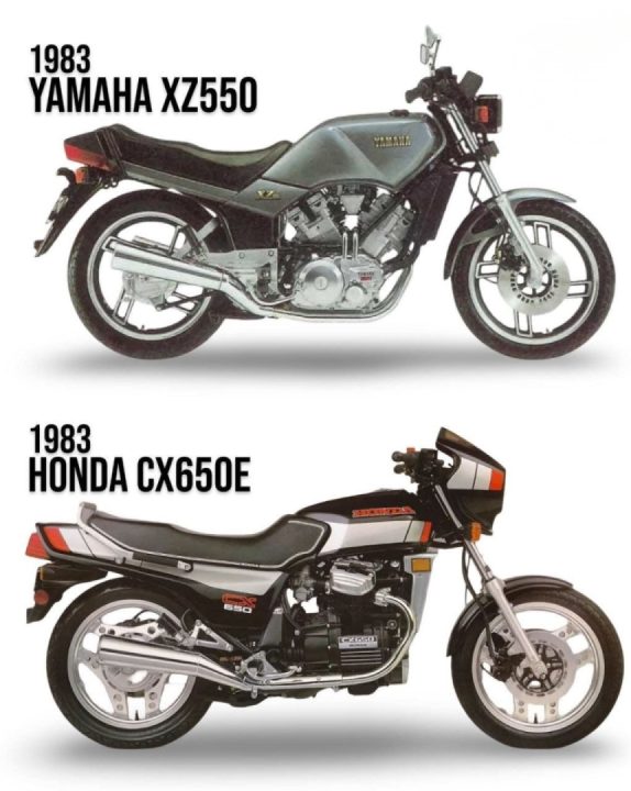 1983 Yamaha XZ550 vs 1983 Honda CX650E
