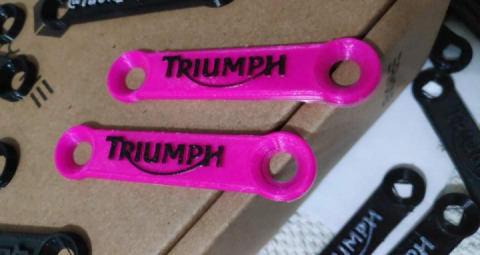 Hot pink rear foot peg thingies lol
