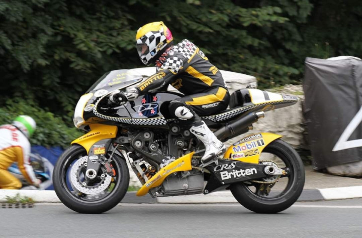 A couple of Brittens at the 2017 Classic TT, Isle of Man.