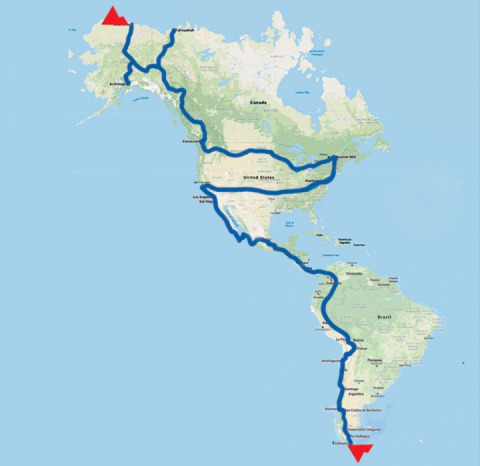 Epic 99-day motorcycle expedition from Arctic to Antarctica