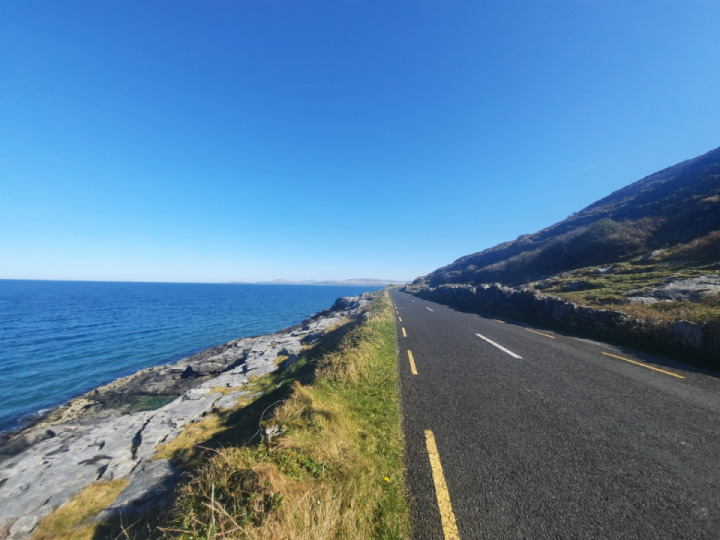 Gort to Kinvara Road. County Clare, Ireland. Wild Atlantic Way.