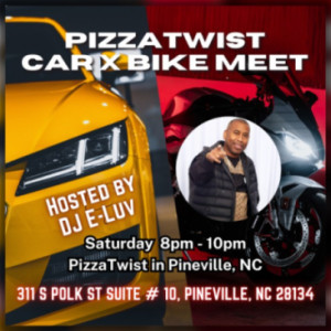 Cars and Motorcycle Meet at PizzaTwist in Pineville, NC