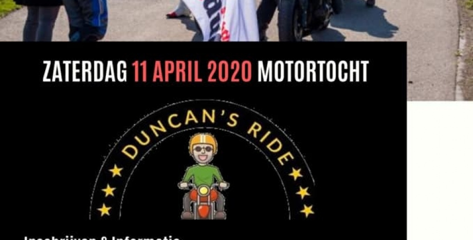 Motortocht Duncan’s ride 29 augustus 2020