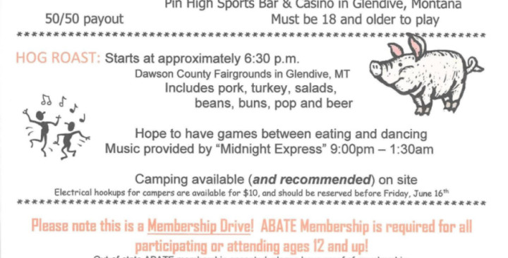 34th Annual Poker Run, Hog Roast & Membership Drive