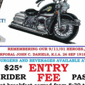 First annual Patriots memorial ride and poker run