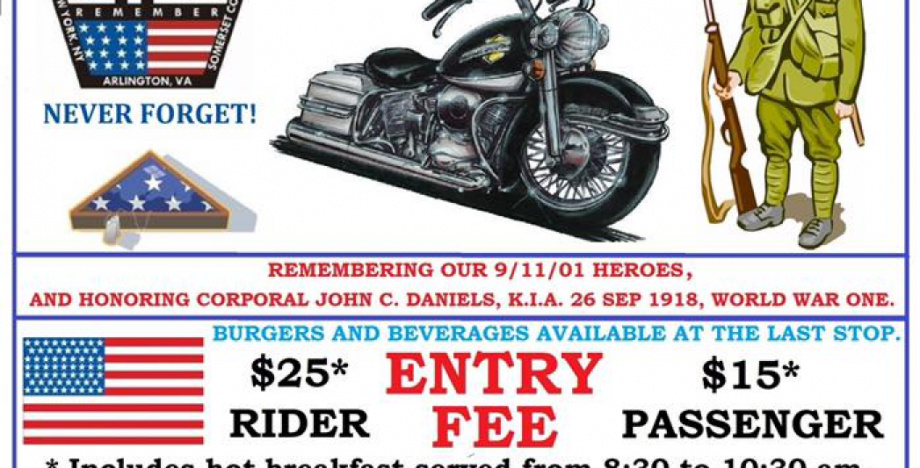 First annual Patriots memorial ride and poker run