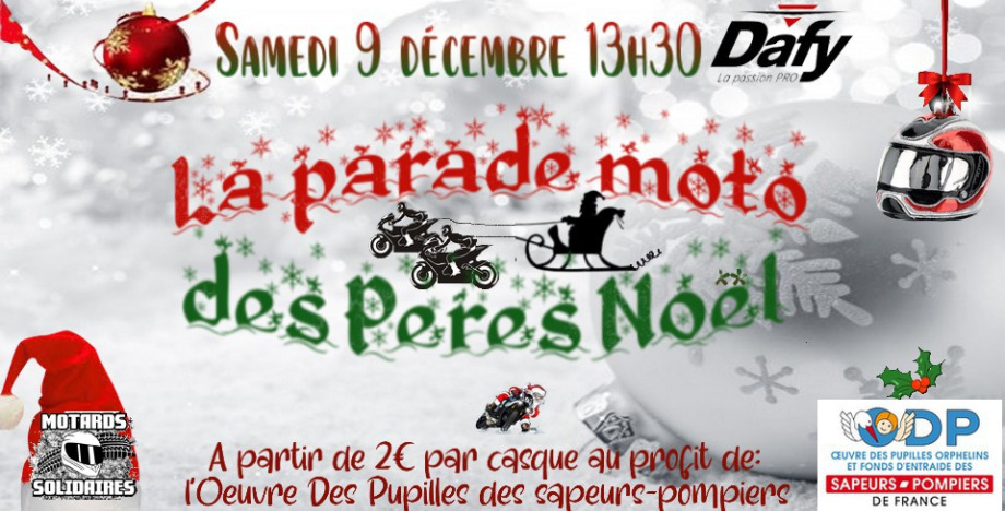 La Parade Moto des Pères Noël