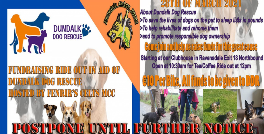 Ride Out In Aid of Dundalk Dog Rescue - Postponed
