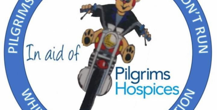 Whitstable toyrun association pilgrims hospice charity patches