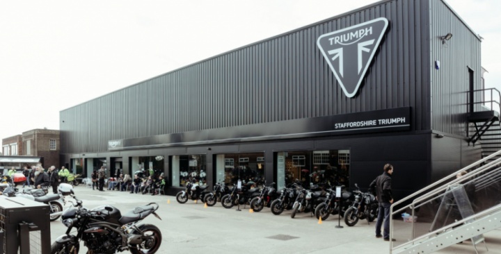Stoke on Trent Starting Point for the World's Largest All Female Biker Meet @ Triumph Hinckley
