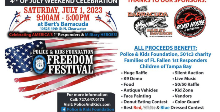 Police & Kids Foundation Freedom Festival at Bert's Barracuda Harley-Davidson