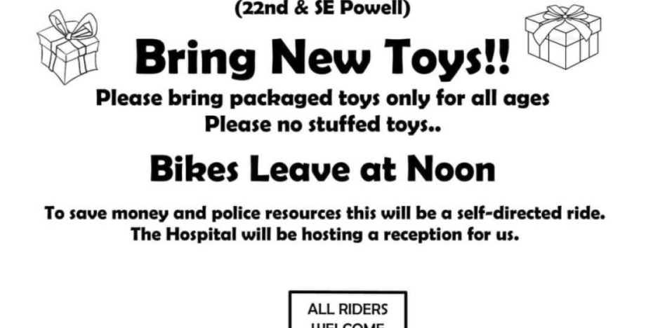 A.B.A.T.E OF OREGON SOUTHEAST PORTLAND CHAPTER SHRINERS HOSPITAL TOY RUN