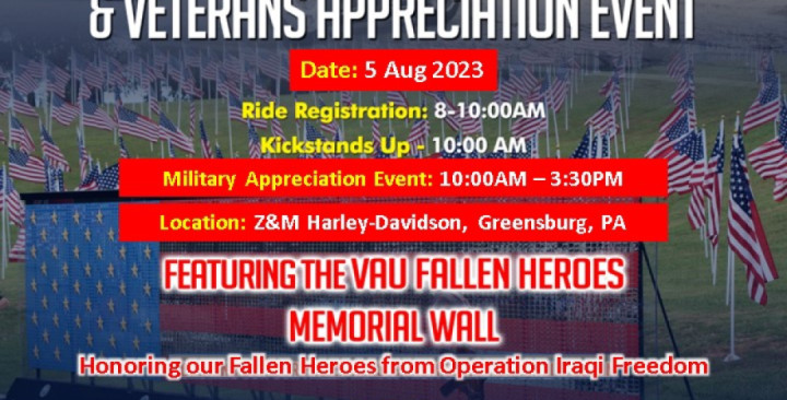 5th Annual OVN Fallen Heroes Ride & Vet/Mil Appreciation event