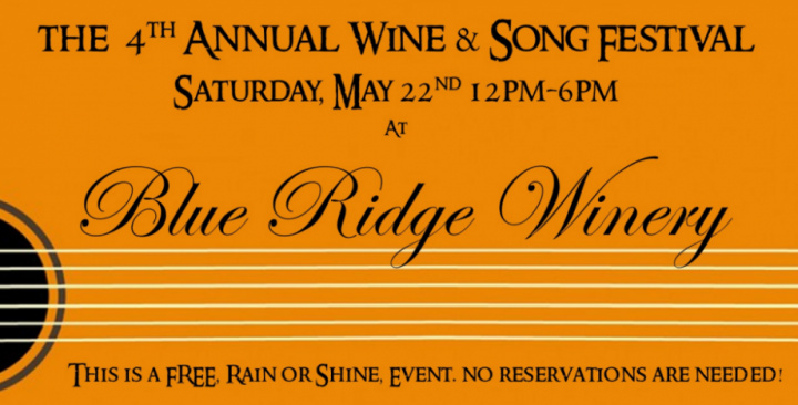 4th Annual Wine and Song Festival at Blue Ridge Winery